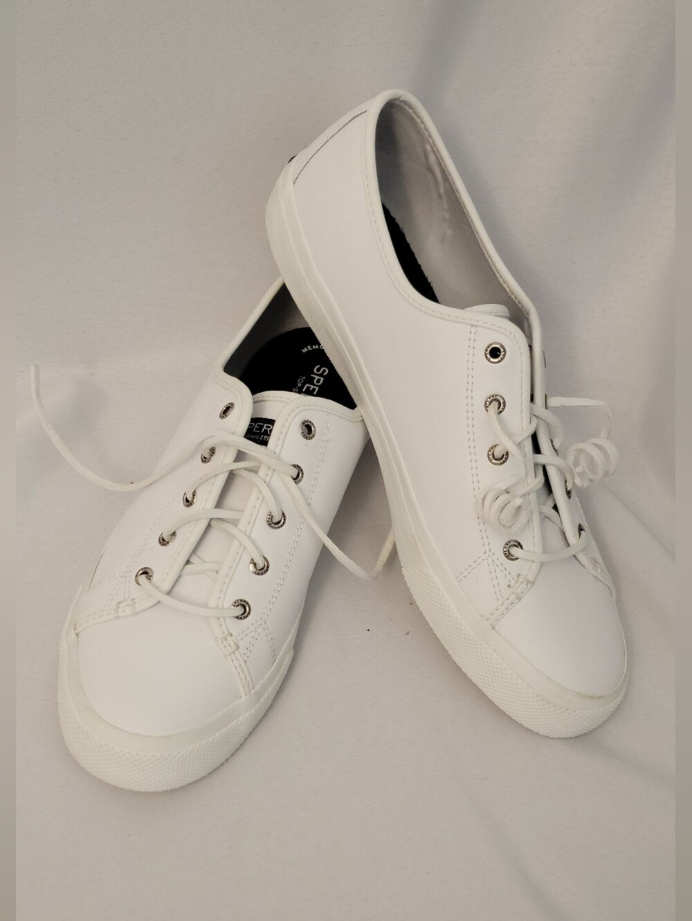 Sperry Top Sider White Sneaker Size 12 - Picture 1 of 12